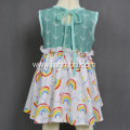 Knitted fabric baby girls cartoon a-line dress